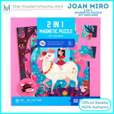 Joan Miro 2 in 1 Magnetic Puzzle (My Unicorn, Dinosaur and Forest)