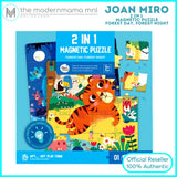 Joan Miro 2 in 1 Magnetic Puzzle (My Unicorn, Dinosaur and Forest)
