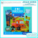 Joan Miro 2 in 1 Magnetic Puzzle (My Unicorn, Dinosaur and Forest)