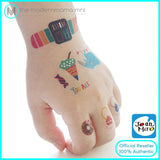 Joan Miro Kids Temporary Tattoos and Nail Stickers 12 Sheets
