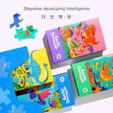 4 in 1 Puzzle - Dinosaurs Luminous  by Joan Miro ( Art Play Think ) 3 yrs+