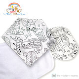 Noah's Ark Bib / Bibdana and Backtowel Set