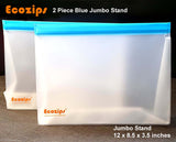 Ecozips Jumbo Stand Reusable Storage Bag 2 piece