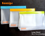 Ecozips Stand Reusable Storage Bag 3 pack Tricolor