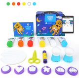 Joan Miro Finger Paint Set for Girls and Boys (Non-toxic, washable and kid-friendly)