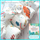 Fin's Adventures 2 in 1 Muslin Hooded Towel Swaddle