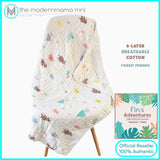 Fin's Adventures 2 in 1 Muslin Hooded Towel Swaddle