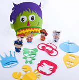 Kid's Fun Paper Cut Kit by Joan Miro (Colorful Papers Scissors Glue Stick Set DIY Kids Toy)