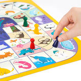 Joan Miro Flying Chess & Monopoly 2 in 1 Set (The Elephant Birthday Party)