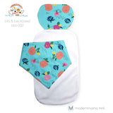 Noah's Ark Bib / Bibdana and Backtowel Set