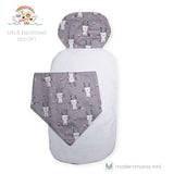 Noah's Ark Bib / Bibdana and Backtowel Set