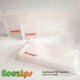 Ecozips Clear Stand 3 pack Reusable Storage Bag ( Small Set, Medium Set, Large Set)