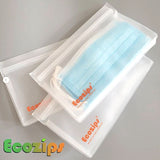 Ecozips Clear Stand 3 pack Reusable Storage Bag ( Small Set, Medium Set, Large Set)