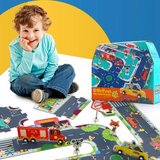 Joan Miro My First Big Floor Puzzle ( Railway System, Road System, The City )