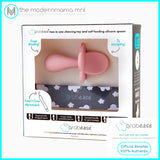 Grabease 2 in 1 Teether + Spoon with clip Babies 3mos up