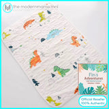 Fin's Adventure Non-Slip, Water-Absorbent Bed Mat for babies, kids and adults
