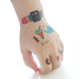 Joan Miro Kids Temporary Tattoos and Nail Stickers 12 Sheets