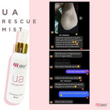 UA Rescue Mist and Cream (Whitening Deodorant Spray  and Underarm Cream - Ryx Skin Sincerity