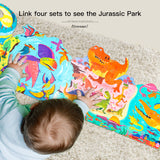 4 in 1 Puzzle - Dinosaurs Luminous  by Joan Miro ( Art Play Think ) 3 yrs+