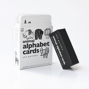 Animal Alphabet Cards High Contrast Cards by Wee Gallery