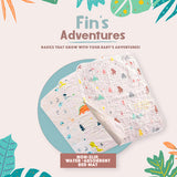 Fin's Adventure Non-Slip, Water-Absorbent Bed Mat for babies, kids and adults