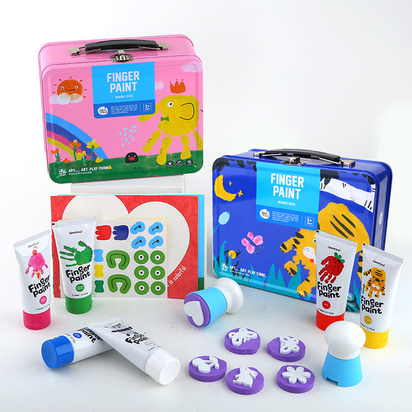 Joan Miro Finger Paint Set for Girls and Boys (Non-toxic, washable and kid-friendly)