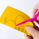 Kid's Fun Paper Cut Kit by Joan Miro (Colorful Papers Scissors Glue Stick Set DIY Kids Toy)