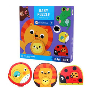 Joan Miro Baby Puzzle for 1 yr+ Match baby animals to their mommy!