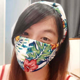 Ladies Washable Neoprene Face Mask & Headband with filter slot