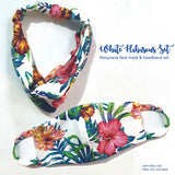 Ladies Washable Neoprene Face Mask & Headband with filter slot