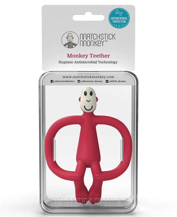 NEW! Matchstick Monkey Teether & Gel Applicator with Biocote Technology