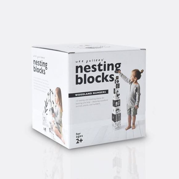 Nesting Blocks - Woodland Numbers by Wee Gallery