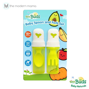 Tiny Buds Baby Spoon & Fork Set with Tavel Cover